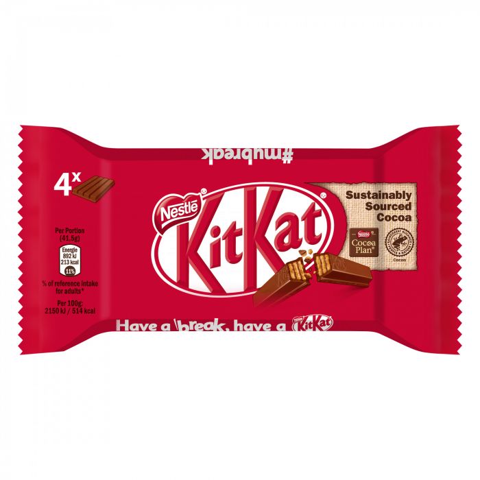 NESTLÉ KitKat Schokoriegel Multipack (1 x 4 x 41,5g)