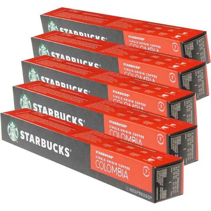 Starbucks Single-Origin Colombia für Nespresso (5 x 10 Kapseln)