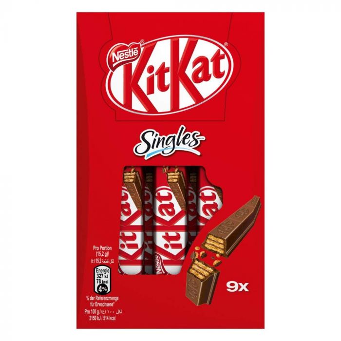 NESTLÉ KitKat Singles 9er (1 x 9 x 15,2g)
