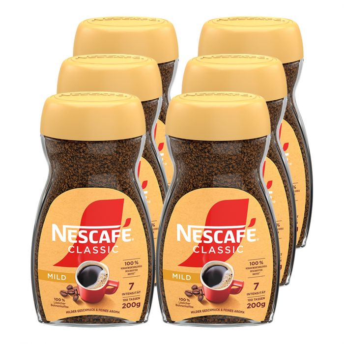 NESCAFÉ Classic Mild, löslicher Bohnenkaffee (6 x 200g)