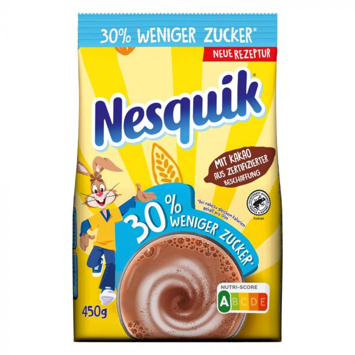 NESTLÉ Nesquik kakaohaltiges Getränkepulver mit reduzierten Zuckergehalt (1 x 450g)